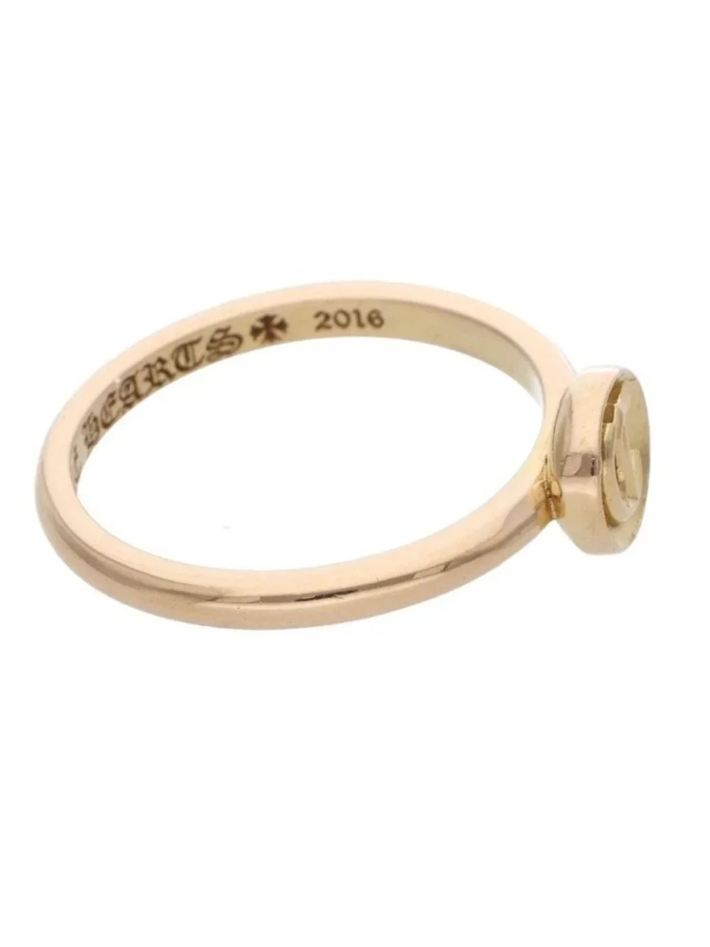 Chrome Hearts 22k Bblgm Alphabet Letter C Bubblegum C Gold Ring
